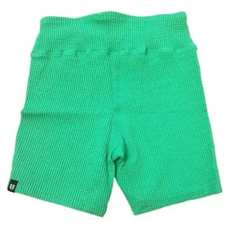 Eleven Venus Williams Allure Biker Short In Green Apple Ribbed Crepe Small Nwt
